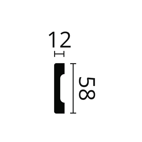 Stuhlschiene NMC WD4 WALLSTYL Noel Marquet Klassisches zeitloses Design Dekorationsprofil weiß 2 m - 0