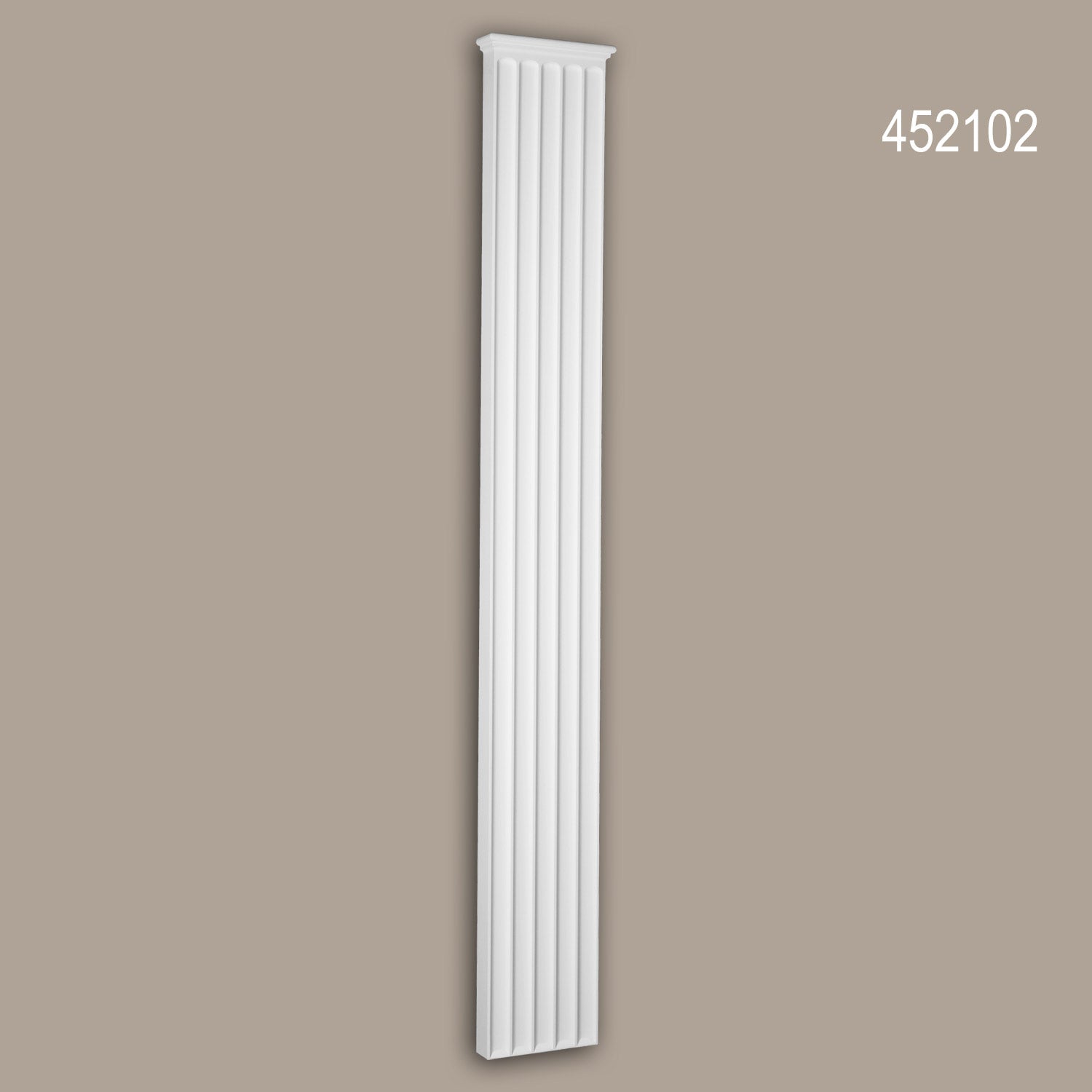 Pilasterschaft Profhome 452102 Fassadenelement Pilaster Außenleiste Dorischer Stil weiß