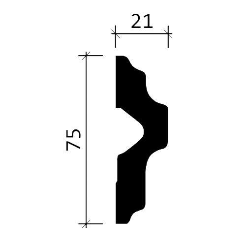 Profhome 151341 1 Karton 15 Stück Stuhlschiene 30 m