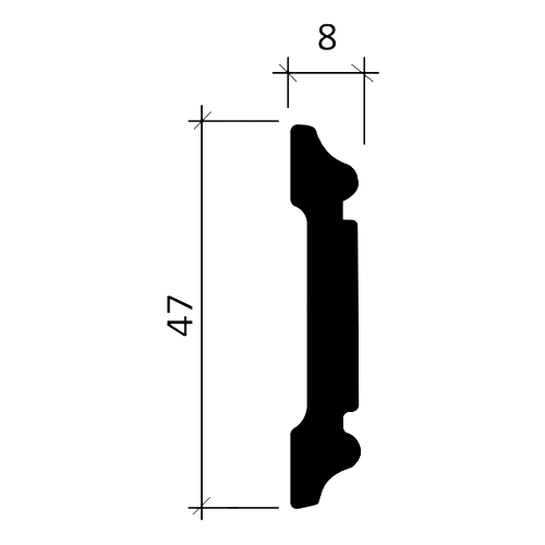 Profhome 151384 1 Karton 18 Stück Stuhlschiene 36 m