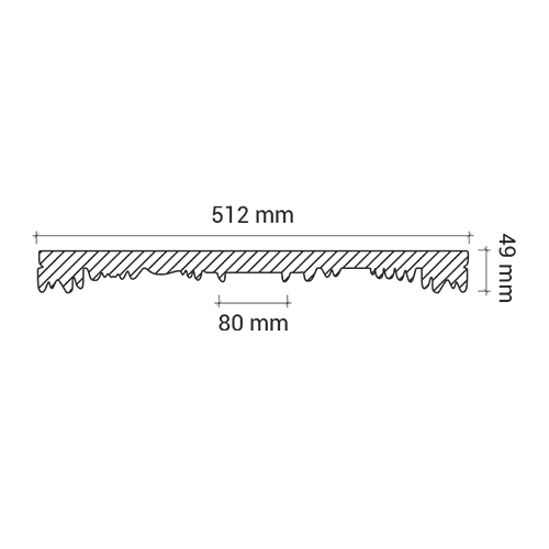 Rosette 156034 Profhome Dekoelement Deckenelement im Neoklassizismus-Stil weiß Ø 51,2 cm