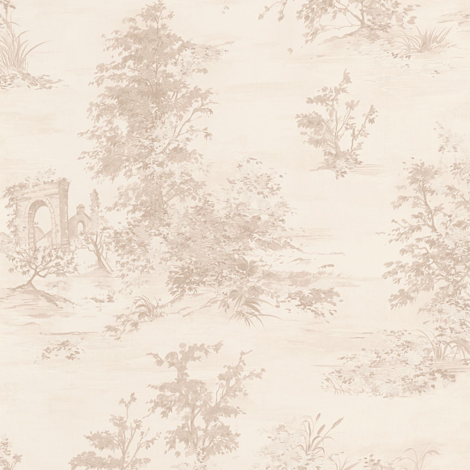 Country style wallpaper Profhome 304291-GU lightly textured non-woven wallpaper in shabby chic style matt beige pink cream white 5.33 m2