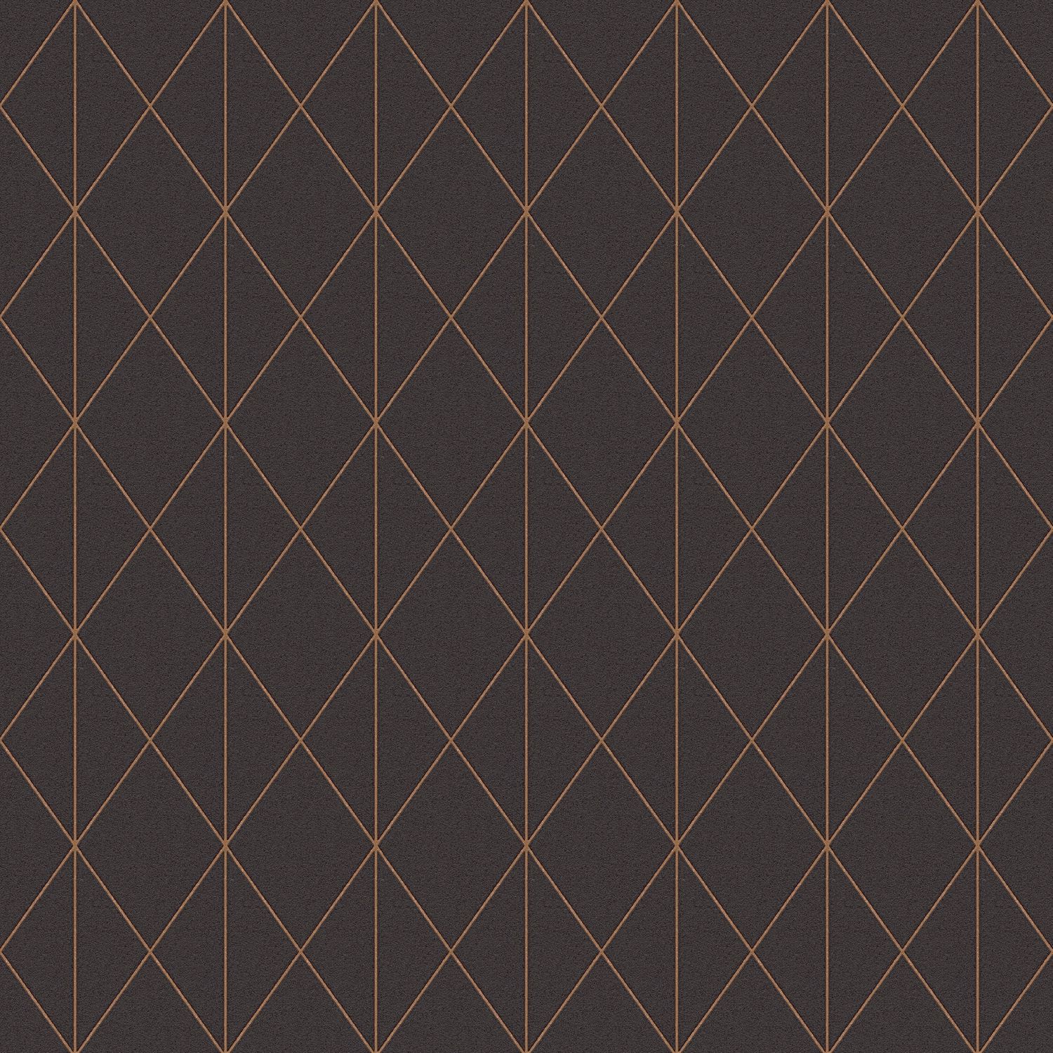 Graphic pattern wallpaper Profhome 365754-GU lightly textured non-woven wallpaper with a matte black gold graphic design 5.33 m2