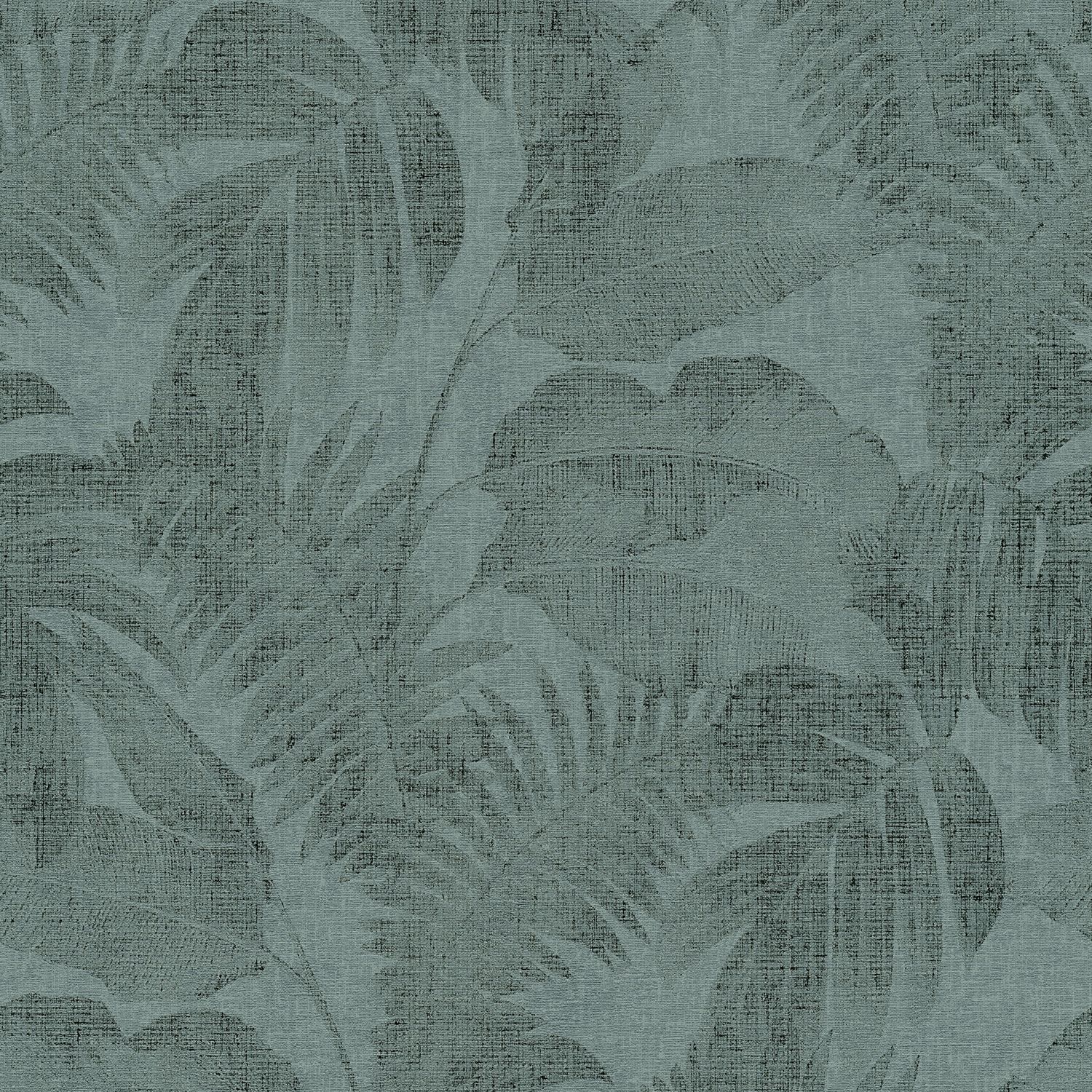 Nature wallpaper Profhome 373963-GU lightly textured non-woven wallpaper in used matte look green 5.33 m2