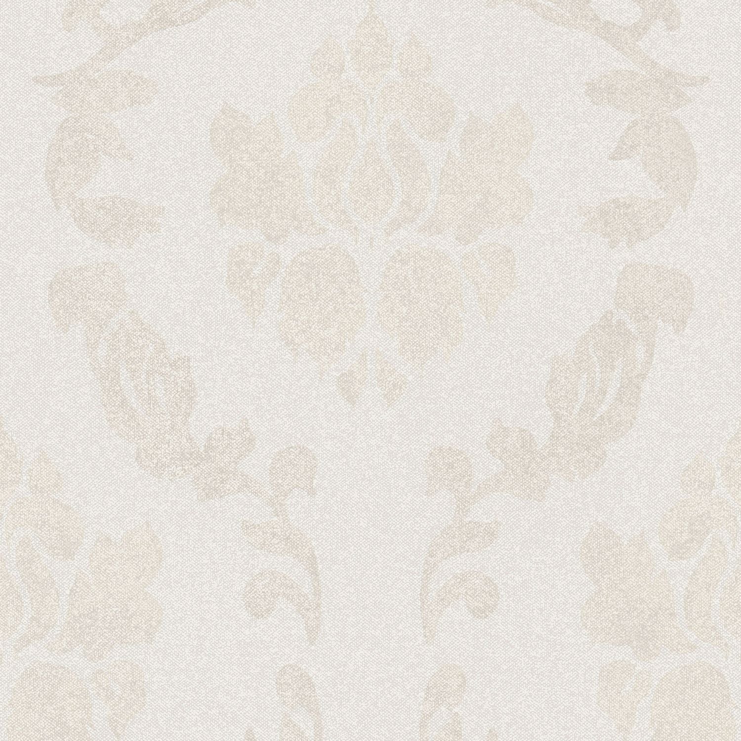 Baroque wallpaper Profhome 375521-GU lightly textured non-woven wallpaper in baroque style matt beige cream-white 5.33 m2