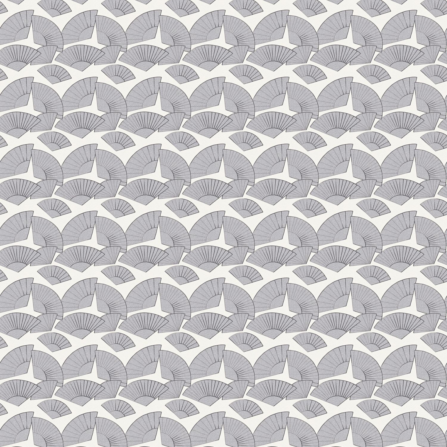 Graphic pattern wallpaper Profhome 378476-GU smooth non-woven designer wallpaper and metallic accents white gray-silver silver 5.33 m2