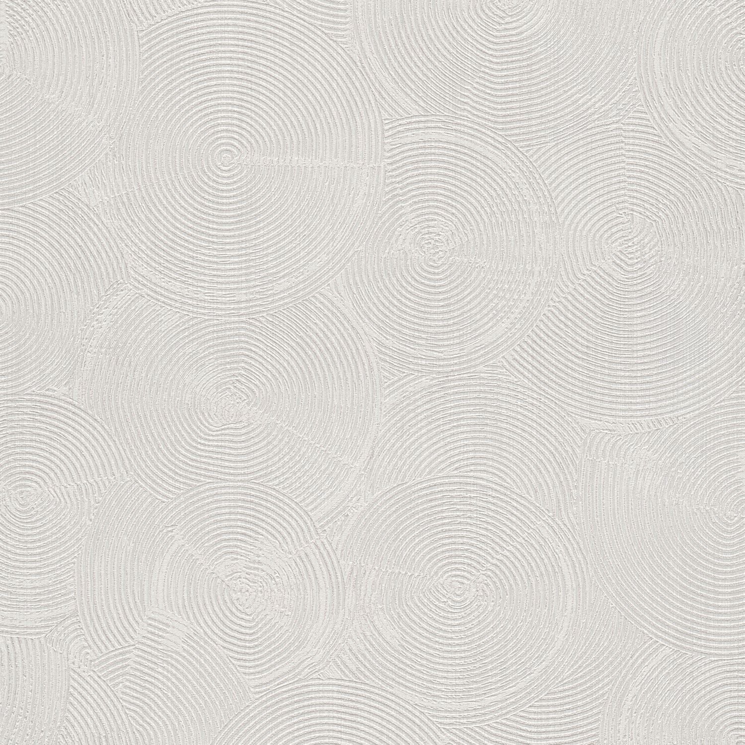 Graphic wallpaper Profhome 379001-GU lightly textured non-woven wallpaper with a glossy graphic design white 5.33 m2