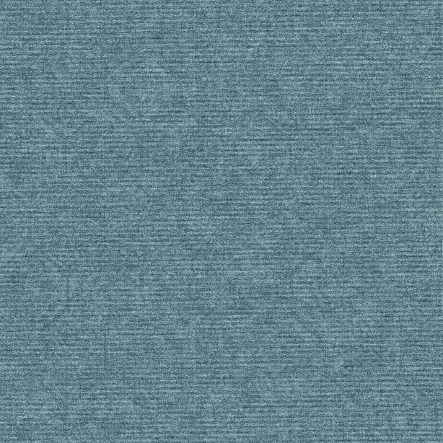 Ethnic wallpaper Profhome 380225-GU lightly textured non-woven wallpaper in matte ethnic style blue 5.33 m2