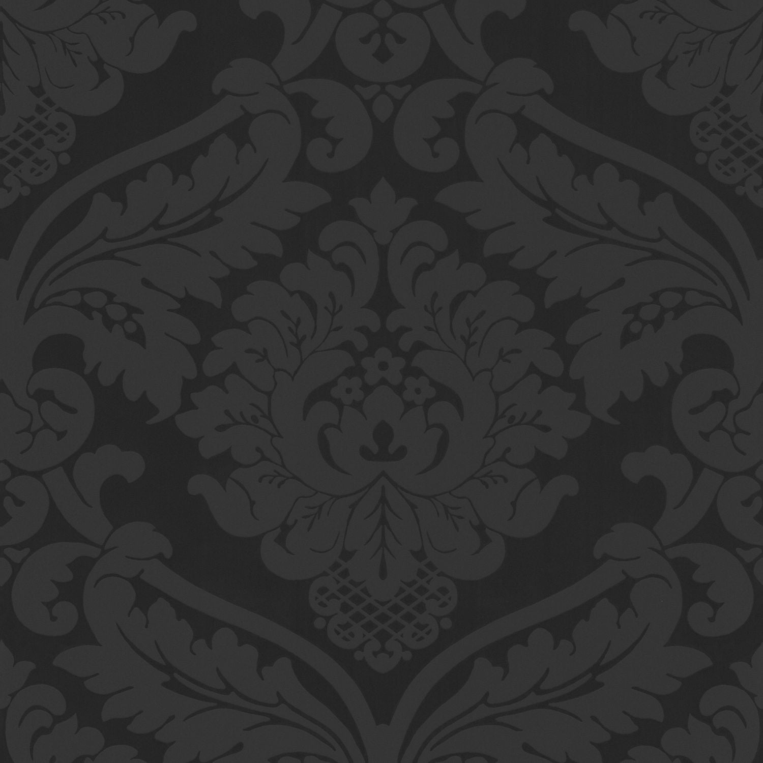 Baroque wallpaper Profhome 552631-GU lightly textured wallpaper in baroque style matte black 5.33 m2