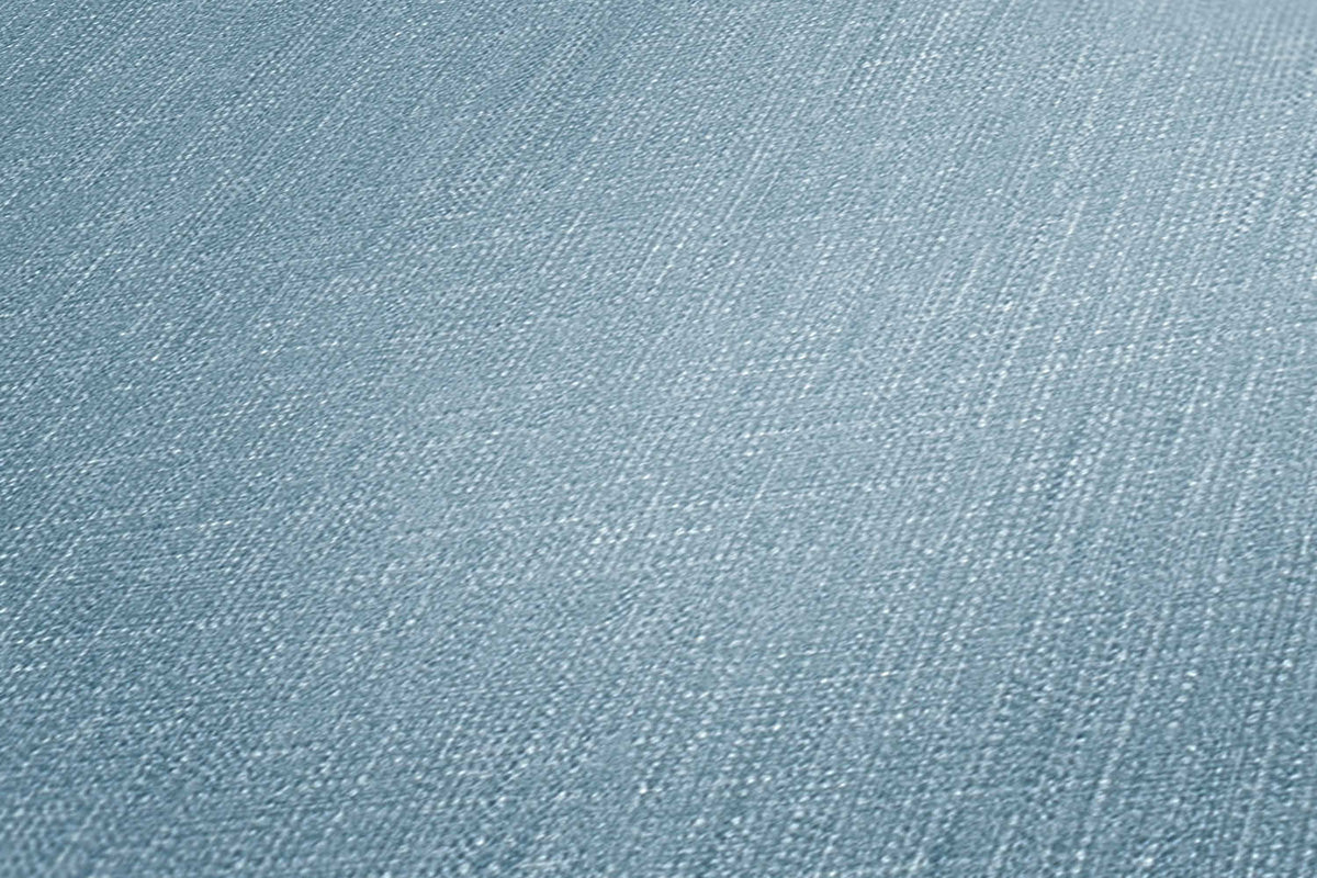 Textile look wallpaper Profhome 369258-GU lightly textured non-woven wallpaper with matt textile look blue 5.33 m2