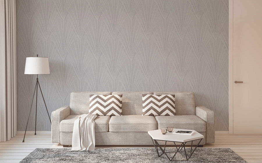 Nature wallpaper Profhome 375534-GU lightly textured non-woven wallpaper with a matt gray nature design 5.33 m2