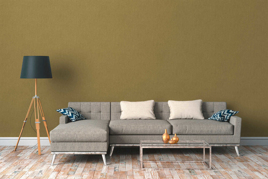 Tone-on-tone wallpaper Profhome 377035-GU smooth non-woven tone-on-tone wallpaper matte yellow brown 5.33 m2