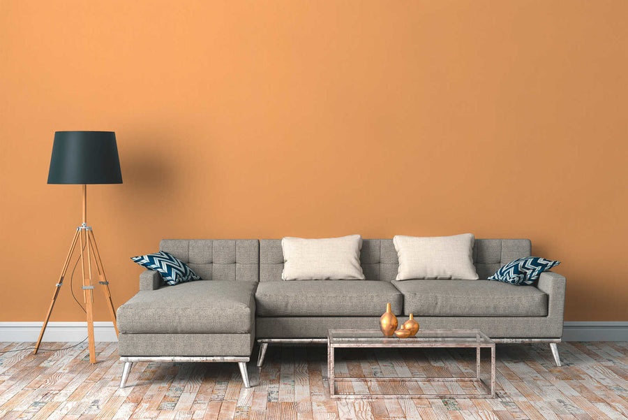 Tone-on-tone wallpaper Profhome 377486-GU smooth non-woven tone-on-tone wallpaper matte orange 5.33 m2