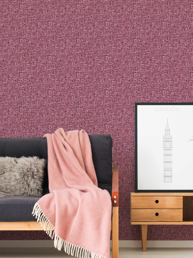 Profhome nature wallpaper 377065-GU smooth non-woven wallpaper with a matte pink red nature design 5.33 m2