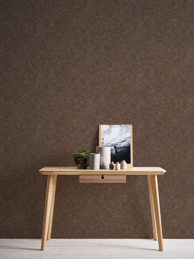 Tone-on-tone wallpaper Profhome 377442-GU slightly textured tone-on-tone non-woven wallpaper matt gray brown 5.33 m2