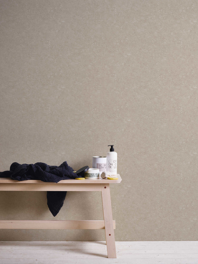 Tone-on-tone wallpaper Profhome 377451-GU slightly textured tone-on-tone non-woven wallpaper matt beige white 5.33 m2