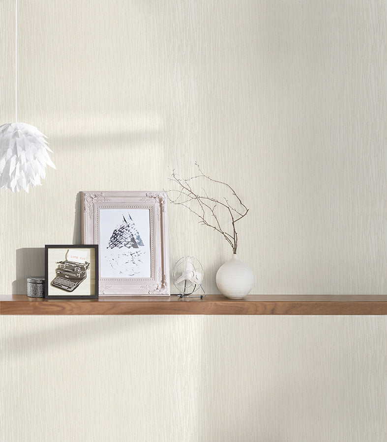 Tone-on-tone wallpaper Profhome 304307-GU slightly textured tone-on-tone non-woven wallpaper matte white 5.33 m2