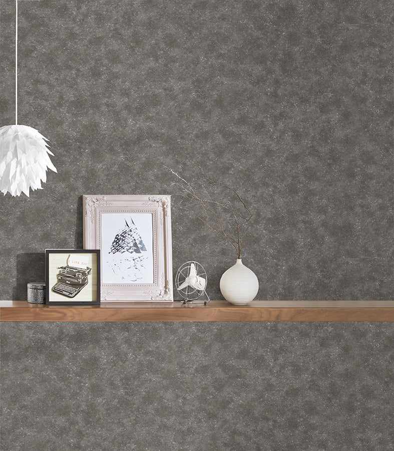 Tone-on-tone wallpaper Profhome 324234-GU slightly textured tone-on-tone non-woven wallpaper matte gray 5.33 m2