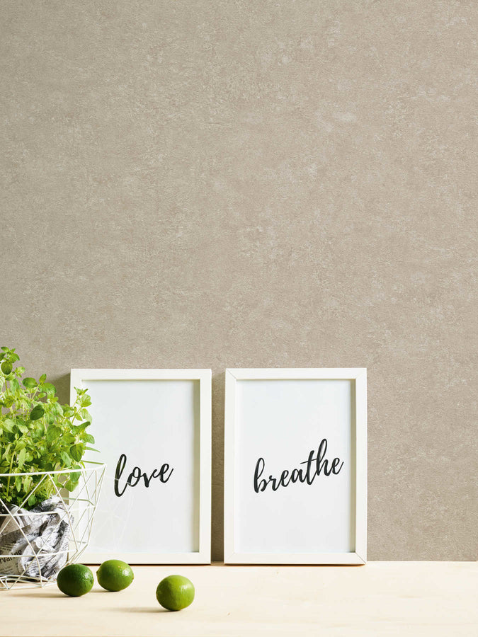 Tone-on-tone wallpaper Profhome 377451-GU slightly textured tone-on-tone non-woven wallpaper matt beige white 5.33 m2