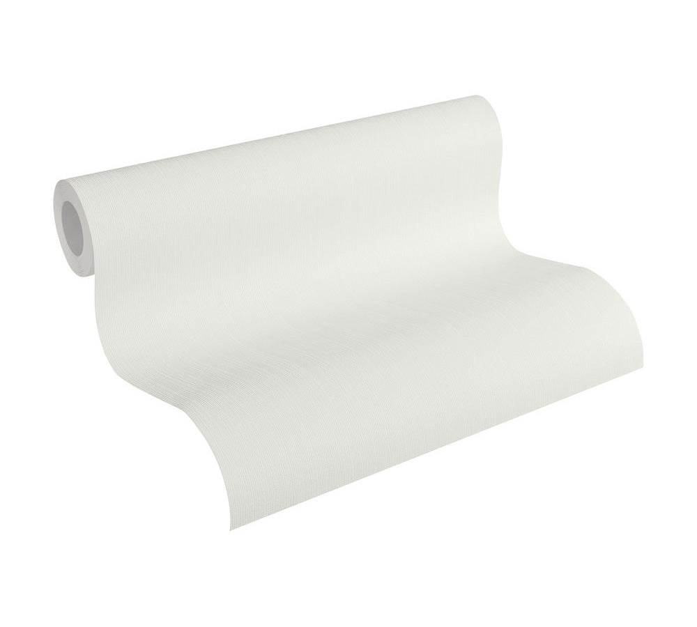 Papier peint ton-sur ton Profhome 347621-GU papier peint intissé légèrement texturé ton-sur-ton mat blanc 5,33 m2