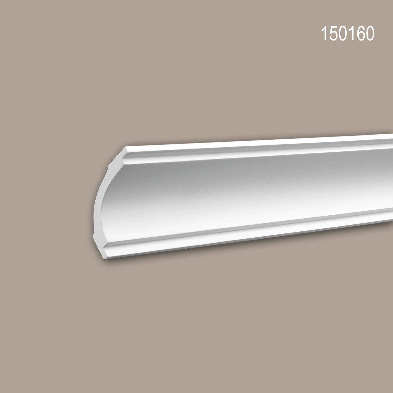 Gesims 150160 Profhome Zierleiste im Neoklassizismus-Stil, weiß, 2 m